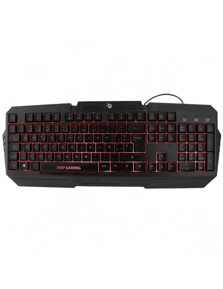 Deep Gaming Pack gaming DeepX-Wing 2 teclado Ratón incluido Juego USB QWERTY Español Negro Deep Gaming Pack gaming DeepX-Wing 2 teclado Ratón incluido Juego USB QWERTY Español Negro
