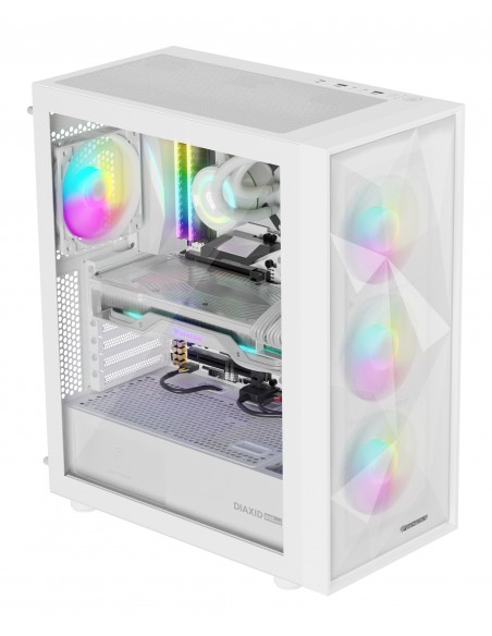 GENESIS Diaxid 605 ARGB Midi Tower Blanco