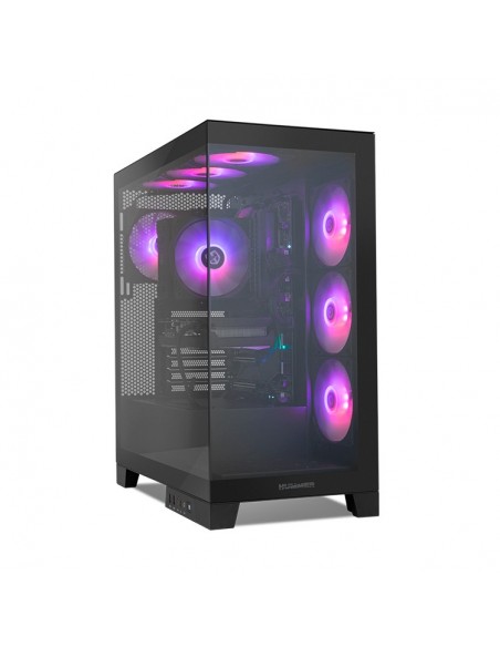 NOX Hummer Glock Black Midi Tower Negro NOX Hummer Glock Black Midi Tower Negro