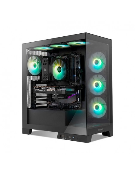 NOX Hummer Glock Black Midi Tower Negro NOX Hummer Glock Black Midi Tower Negro