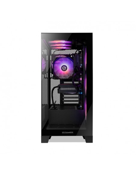 NOX Hummer Glock Black Midi Tower Negro NOX Hummer Glock Black Midi Tower Negro