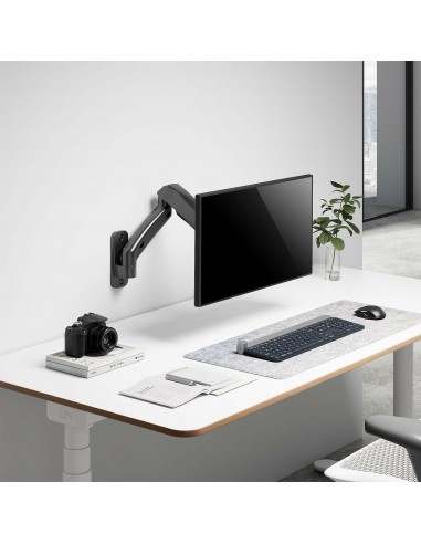 AISENS Soporte De Pared Pro Contrapeso Giratorio E Inclinable Para Monitor tv 9kg (3 Pivotes, 1 Brazo) De 17-32, Negro