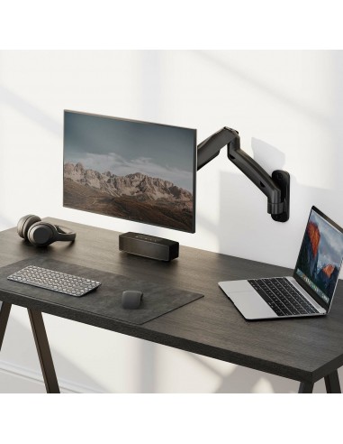 AISENS Soporte De Pared Pro Contrapeso Giratorio E Inclinable Para Monitor tv 9kg (3 Pivotes, 1 Brazo) De 17-32, Negro