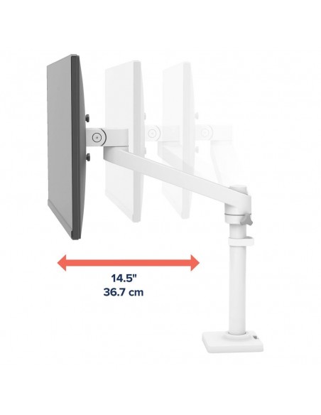 Ergotron NX Series NX MONITOR ARM WHITE 86,4 cm (34") Negro, Blanco Escritorio