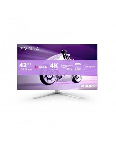 Philips 42M2N8900 00 pantalla para PC 105,5 cm (41.5") 3840 x 2160 Pixeles 4K Ultra HD OLED Blanco