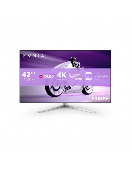 Philips 42M2N8900 00 pantalla para PC 105,5 cm (41.5") 3840 x 2160 Pixeles 4K Ultra HD OLED Blanco