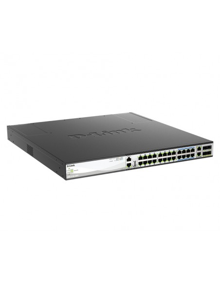 D-Link DMS-3130-30PS Gestionado L3 10G Ethernet (100 1000 10000) Energía sobre Ethernet (PoE) Negro