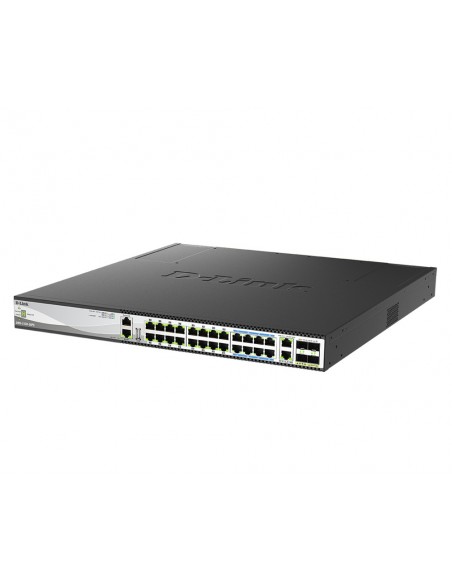 D-Link DMS-3130-30PS Gestionado L3 10G Ethernet (100 1000 10000) Energía sobre Ethernet (PoE) Negro