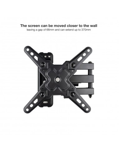 TooQ Soporte de Pared para Pantallas 13"-43", Negro