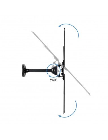 TooQ LP1355TN-B soporte para TV 139,7 cm (55") Negro