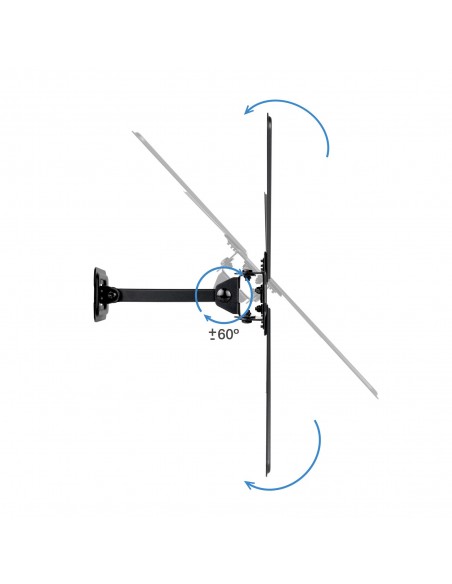 TooQ LP1355TN-B soporte para TV 139,7 cm (55") Negro