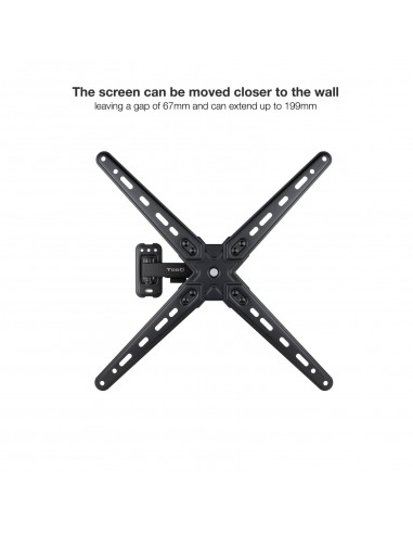 TooQ LP1355TN-B soporte para TV 139,7 cm (55") Negro