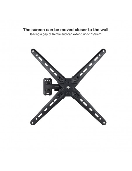 TooQ LP1355TN-B soporte para TV 139,7 cm (55") Negro