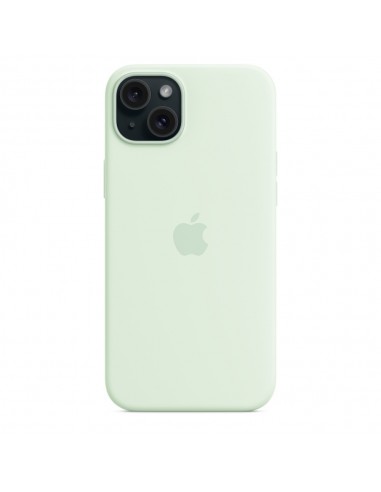 Apple Funda de silicona con MagSafe para el iPhone 15 Plus - Menta suave
