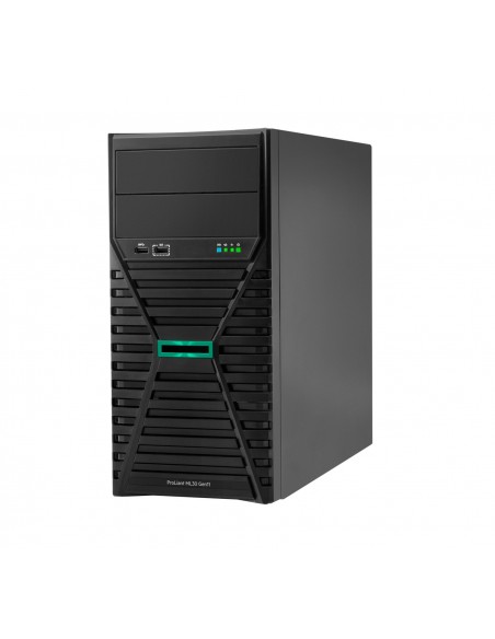 HPE ProLiant ML30 Gen11 servidor 2 TB Torre (4U) Intel Xeon E E-2414 2,6 GHz 32 GB DDR5-SDRAM 350 W HPE ProLiant ML30 Gen11 servidor 2 TB Torre (4U) Intel Xeon E E-2414 2,6 GHz 32 GB DDR5-SDRAM 350 W