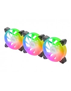 Mars Gaming MF-3A Carcasa del ordenador Ventilador 12 cm Negro 3 pieza(s) 2