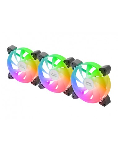 Mars Gaming MF-3A Carcasa del ordenador Ventilador 12 cm Negro 3 pieza(s)