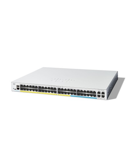 Cisco Catalyst C1300-48MGP-4X switch Gestionado L2 L3 Gigabit Ethernet (10 100 1000) Energía sobre Ethernet (PoE) Gris