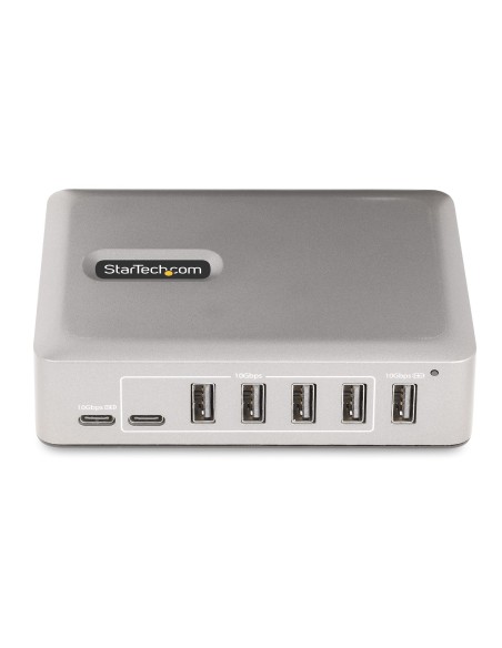StarTech.com 10G5A2CS-USB-C-HUB hub de interfaz USB 3.2 Gen 2 (3.1 Gen 2) Type-C 10000 Mbit s Plata StarTech.com 10G5A2CS-USB-C-HUB hub de interfaz USB 3.2 Gen 2 (3.1 Gen 2) Type-C 10000 Mbit s Plata