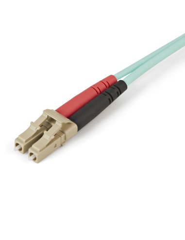 StarTech.com Cable de 10m de Fibra Óptica Dúplex Multimodo MTP(F) PC a 4x LC PC Multiconector OM3 - OFNP - Tipo A 8F - 50 125µm