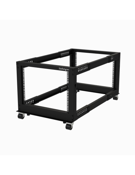 StarTech.com Rack 8U Móvil de Marco Abierto de 4 Columnas para Servidores - Rack de 19 Pulgadas para Equipo de Red e StarTech.com Rack 8U Móvil de Marco Abierto de 4 Columnas para Servidores - Rack de 19 Pulgadas para Equipo de Red e