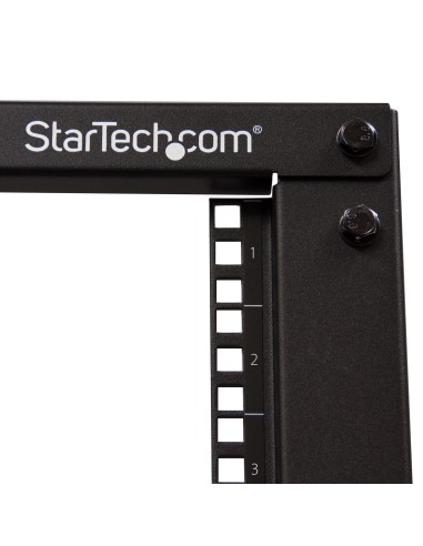 StarTech.com Rack 8U Móvil de Marco Abierto de 4 Columnas para Servidores - Rack de 19 Pulgadas para Equipo de Red e