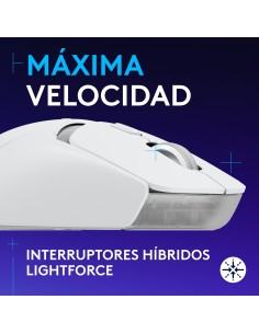 Logitech G G309 Ratón inalámbrico LIGHTSPEED para gaming, ligero, interruptores híbridos LIGHTFORCE, sensor HERO 25K, 300+ 2