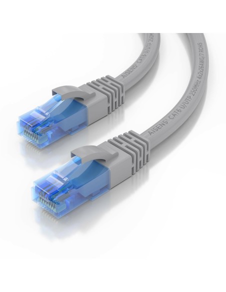 AISENS Cable De Red Latiguillo RJ45 Cat.6 UTP AWG26 CCA, Gris, 30 cm