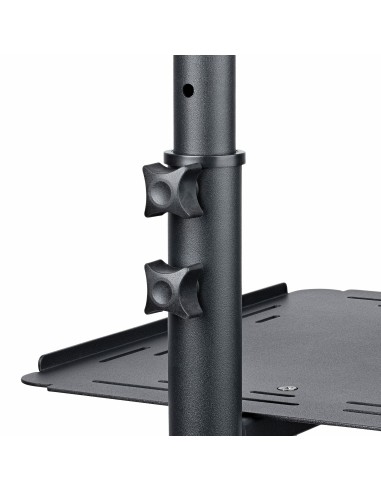 StarTech.com Soporte Móvil para Proyector y Ordenador Portátil - Carrito de Servicio Pesado para Proyector (2 Estantes) - de