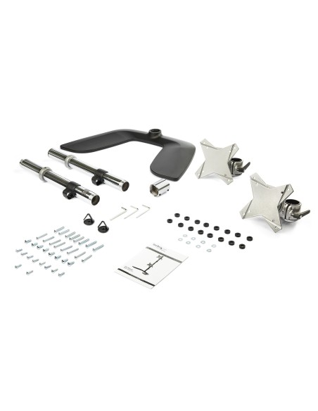 StarTech.com Soporte VESA para 2 Monitores de hasta 27" - Base para Monitor Ergonómica de Sobremesa - de Montaje para 2 StarTech.com Soporte VESA para 2 Monitores de hasta 27" - Base para Monitor Ergonómica de Sobremesa - de Montaje para 2