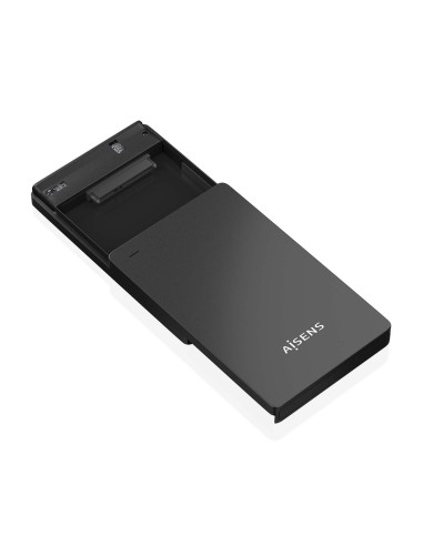 AISENS Caja Externa 2.5″ 9.5mm SATA a USB-C USB3.1 Gen1, Negra