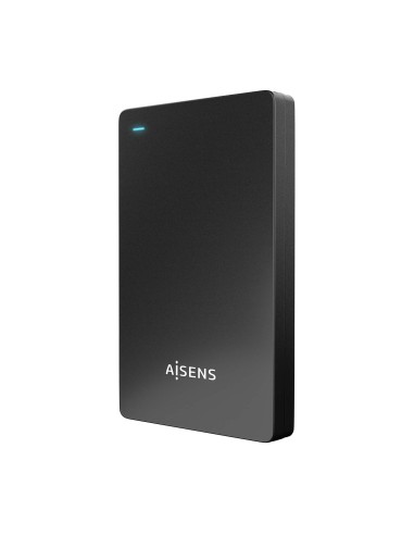 AISENS Caja Externa 2.5″ 9.5mm SATA a USB-C USB3.1 Gen1, Negra