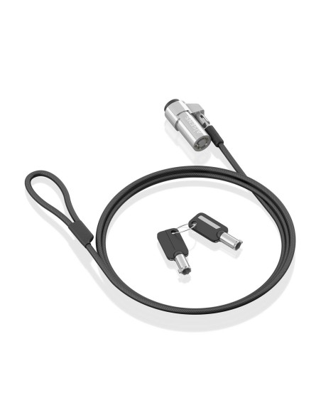 AISENS Cable de Seguridad tipo NANO con cerradura de llave para ordenador, monitor, portátil 1.5m AISENS Cable de Seguridad tipo NANO con cerradura de llave para ordenador, monitor, portátil 1.5m
