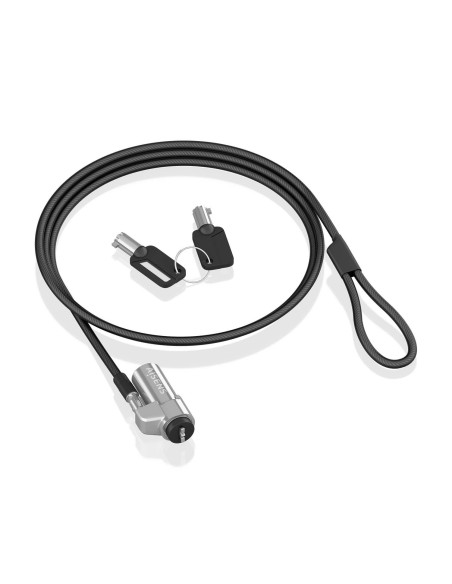 AISENS Cable de Seguridad tipo NANO con cerradura de llave para ordenador, monitor, portátil 1.5m AISENS Cable de Seguridad tipo NANO con cerradura de llave para ordenador, monitor, portátil 1.5m