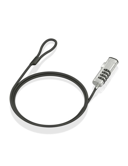 AISENS Cable de Seguridad tipo NANO con cerradura de combinación para ordenador, monitor, portátil 1.5m AISENS Cable de Seguridad tipo NANO con cerradura de combinación para ordenador, monitor, portátil 1.5m