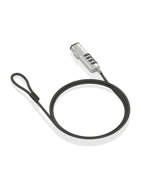 AISENS Cable de Seguridad tipo NANO con cerradura de combinación para ordenador, monitor, portátil 1.5m AISENS Cable de Seguridad tipo NANO con cerradura de combinación para ordenador, monitor, portátil 1.5m