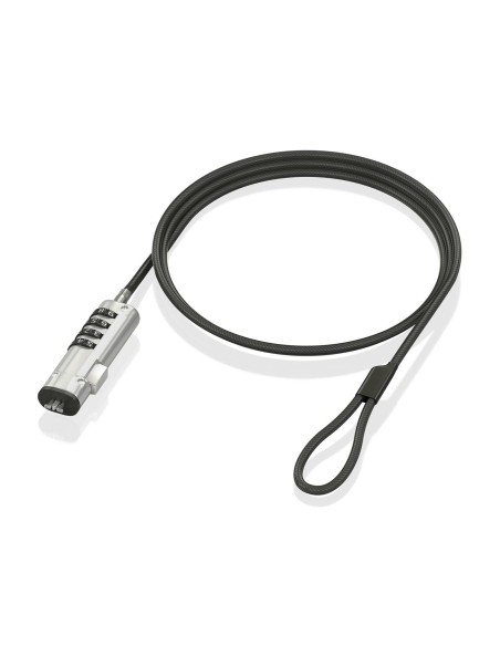 AISENS Cable de Seguridad tipo NANO con cerradura de combinación para ordenador, monitor, portátil 1.5m AISENS Cable de Seguridad tipo NANO con cerradura de combinación para ordenador, monitor, portátil 1.5m
