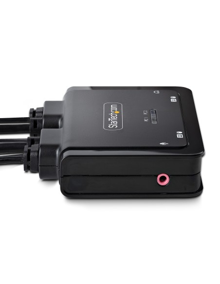 StarTech.com C2-D46-UAC-CBL-KVM interruptor KVM Negro