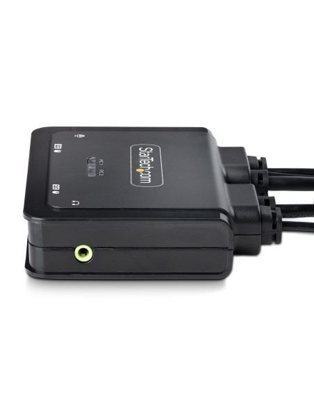 StarTech.com C2-D46-UAC-CBL-KVM interruptor KVM Negro
