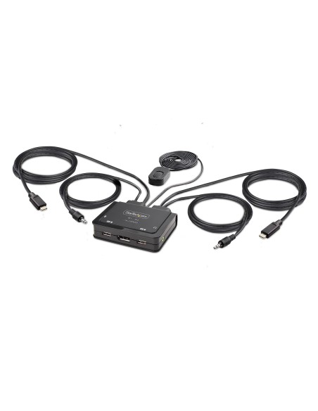 StarTech.com C2-D46-UC2-CBL-KVM interruptor KVM Negro StarTech.com C2-D46-UC2-CBL-KVM interruptor KVM Negro