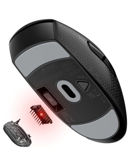 Corsair M55 ratón Juego mano derecha RF Wireless + Bluetooth + USB Type-A Óptico 24000 DPI