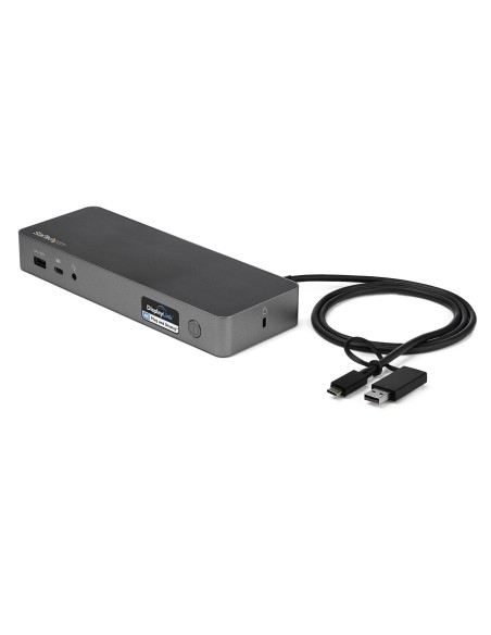 StarTech.com Docking Station Universal para Portátil - Replicador de Puertos Híbrido USB-C -A - 2x HDMI y DP 4K - PD 60W - Mac StarTech.com Docking Station Universal para Portátil - Replicador de Puertos Híbrido USB-C -A - 2x HDMI y DP 4K - PD 60W - Mac