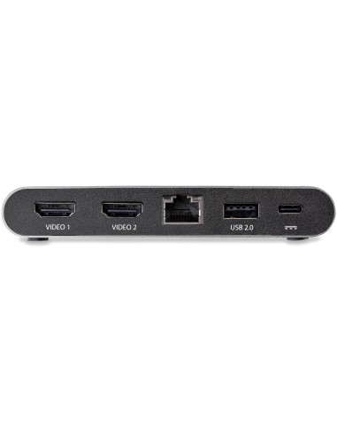 StarTech.com Docking Station USB C para 2 Monitores HDMI 4K - Entrega de Potencia de 100W Passthrough - GbE, Concentrador de 2