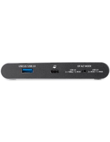 StarTech.com Docking Station USB C para 2 Monitores HDMI 4K - Entrega de Potencia de 100W Passthrough - GbE, Concentrador de 2