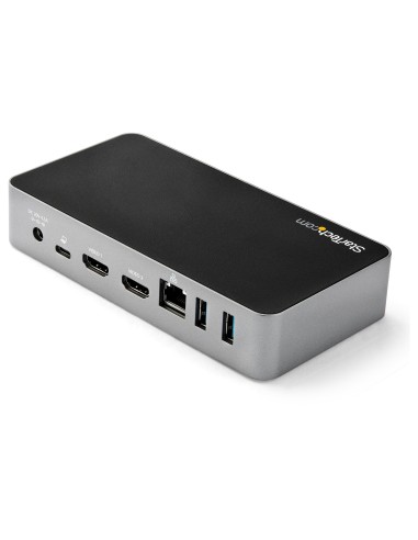 StarTech.com Docking Station USB-C - Replicador de Puertos USB Tipo C de 2 Puertos HDMI para Dos Monitores - Entrega de