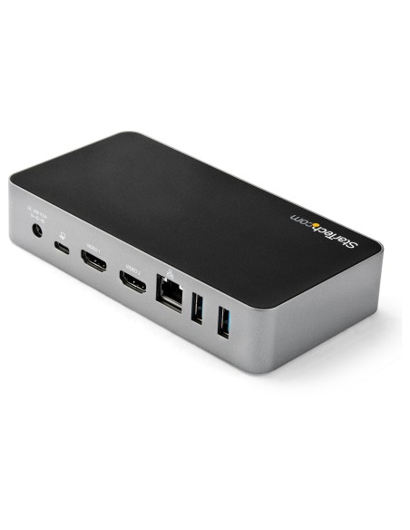 StarTech.com Docking Station USB-C - Replicador de Puertos USB Tipo C de 2 Puertos HDMI para Dos Monitores - Entrega de