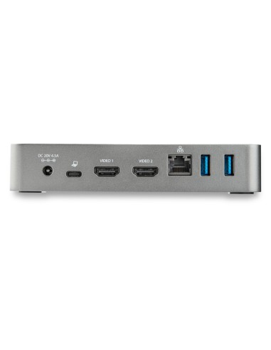 StarTech.com Docking Station USB-C - Replicador de Puertos USB Tipo C de 2 Puertos HDMI para Dos Monitores - Entrega de