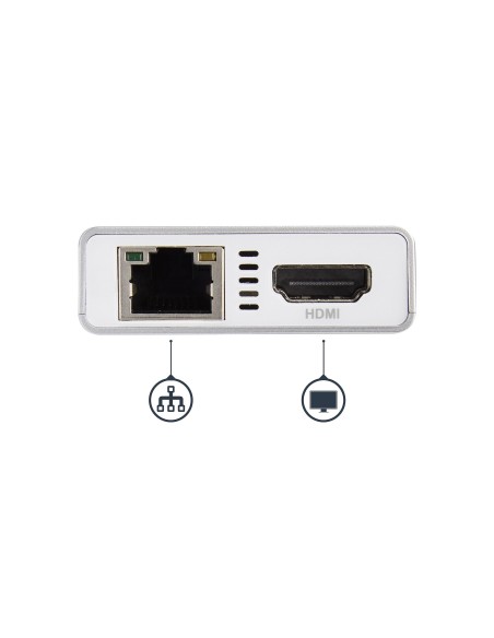 StarTech.com Adaptador Multipuertos USB-C - Docking Station Portátil USB-C 4K HDMI - Entrega de Potencia 60W - GbE - Hub 2x StarTech.com Adaptador Multipuertos USB-C - Docking Station Portátil USB-C 4K HDMI - Entrega de Potencia 60W - GbE - Hub 2x