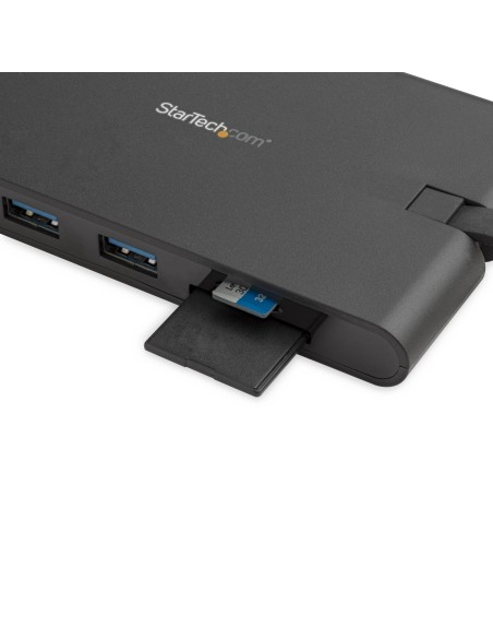 StarTech.com Docking Station USB-C con HDMI y VGA - para Mac y Windows -3x USB 3.0 - SD   micro SD - PD 3.0 - Adaptador USB C a
