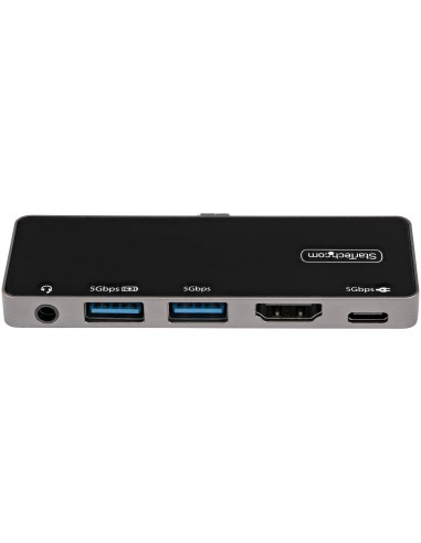 StarTech.com Adaptador Multipuertos USB C a HDMI 2.0 de 4K 60Hz - Entrega de Alimentación PD de 100W Pass Through - Hub USB 3.0